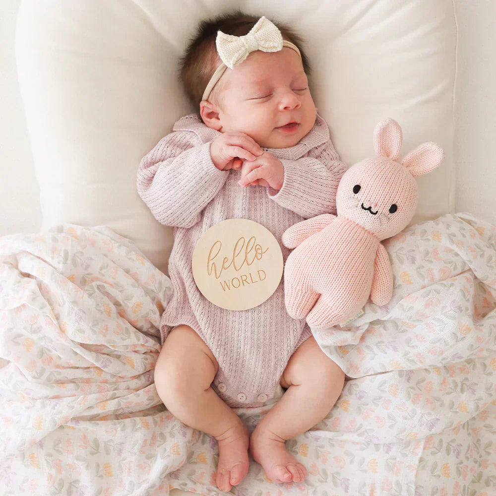Cuddle + Kind Baby Rabbit Powder Pink